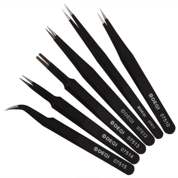 Precision Tweezers Black Lacquered
